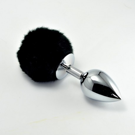 debra/butt-plug/pompon-metal-plug-small-black