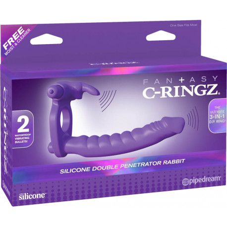 debra/cock-rings/fantasy-c-ringz-silicone-double-penetrator-rabbit