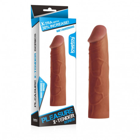debra/pennis-sleeve/pleasure-x-tender-penis-sleeve-brown-1