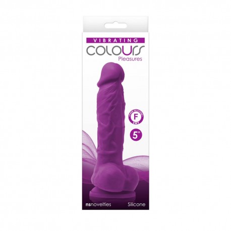 debra/realistic-vibrators/colours-pleasures-vibrating-5-dildo-purple