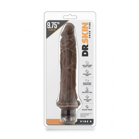 debra/realistic-vibrators/dr-skin-cock-vibe-8-chocolate