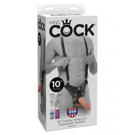 debra/strapon/king-cock-hollow-strap-on-suspender-system-10-inch-flesh