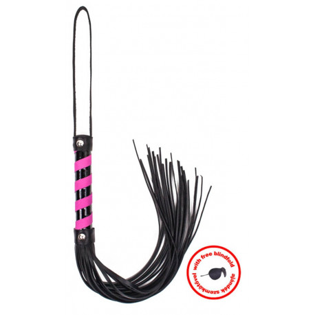 debra/whips/whip-black-pink-leather-with-blindfold