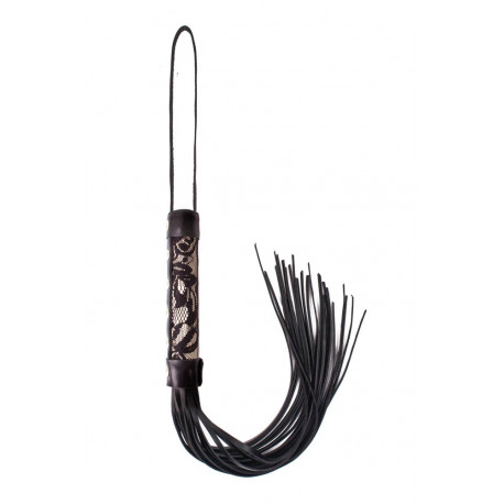 debra/whips/white-leather-base-with-black-fishnet-patterned-whip